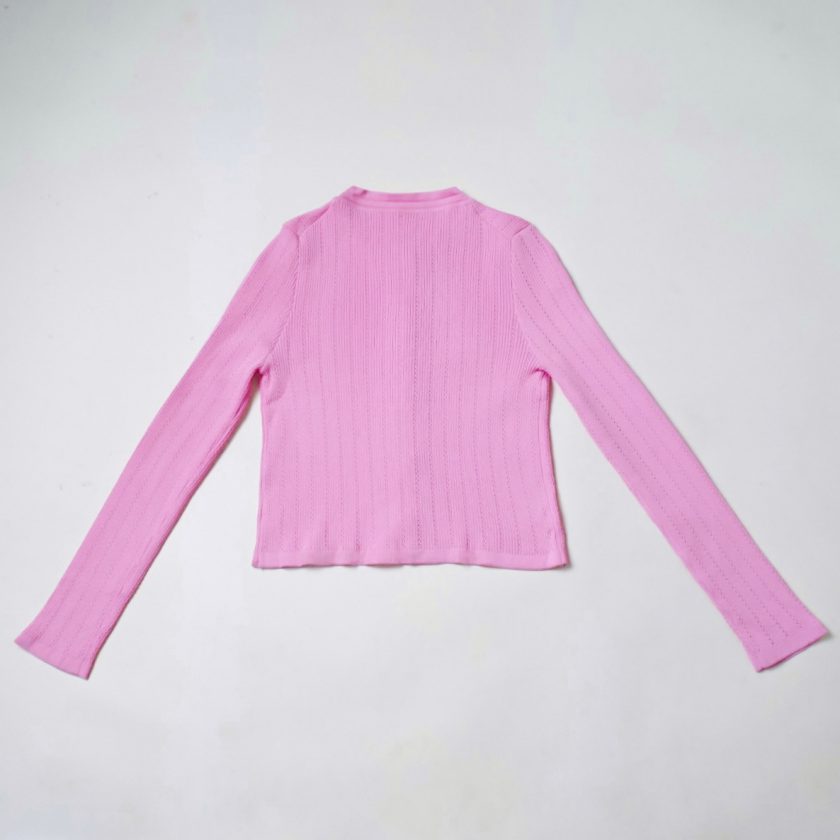 Jisoo Pink Cardigan - Image 2