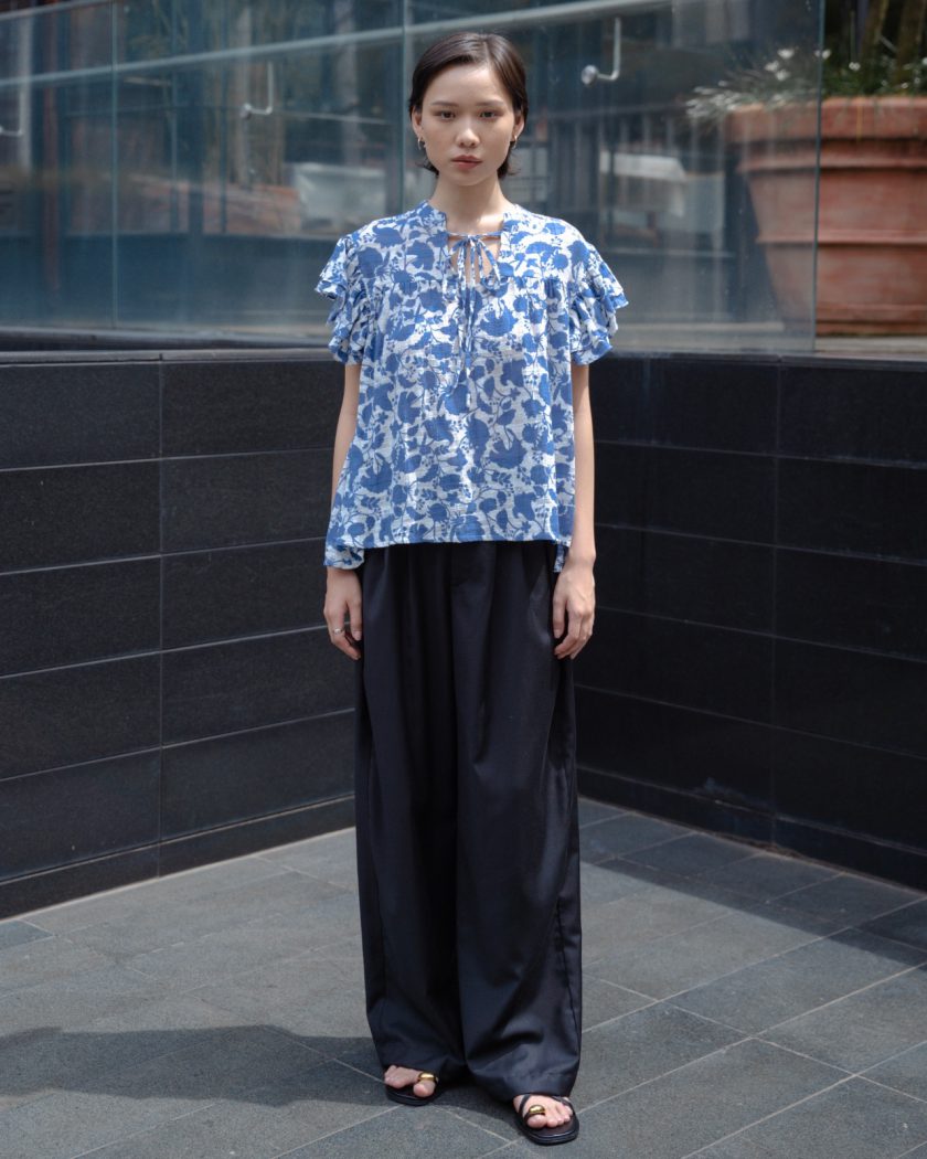 Angelica Ruffe Sleeve Blouse - Image 3