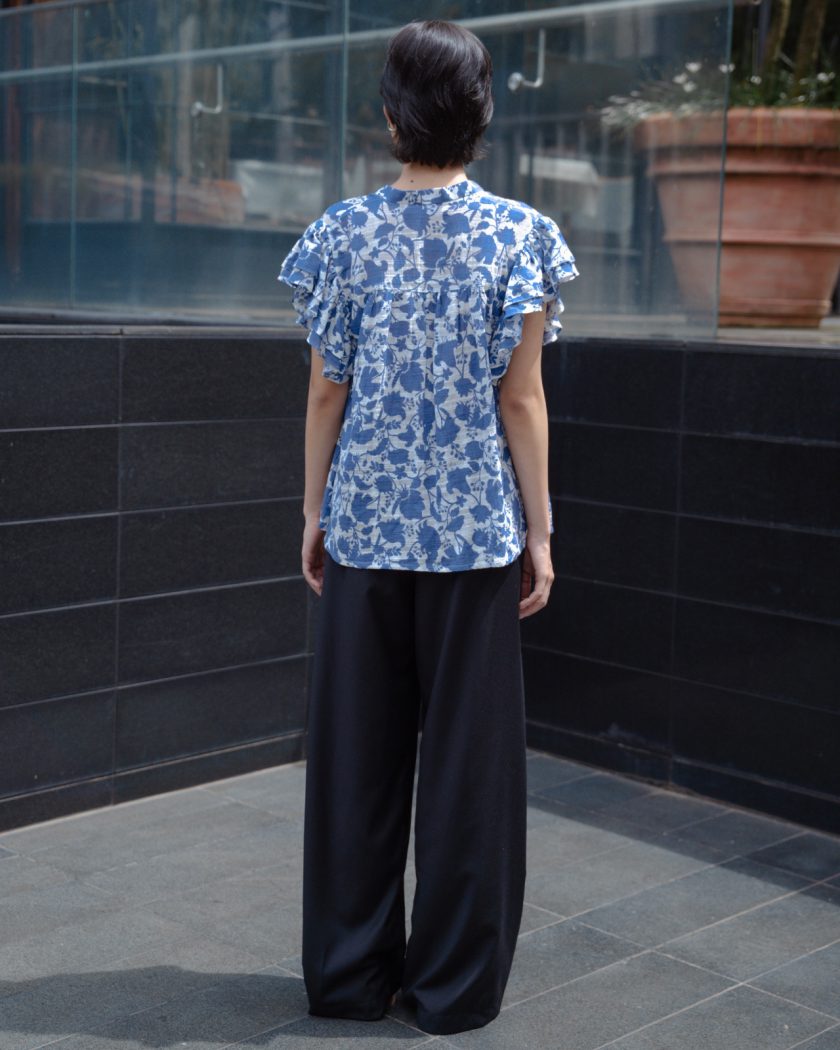 Angelica Ruffe Sleeve Blouse - Image 4