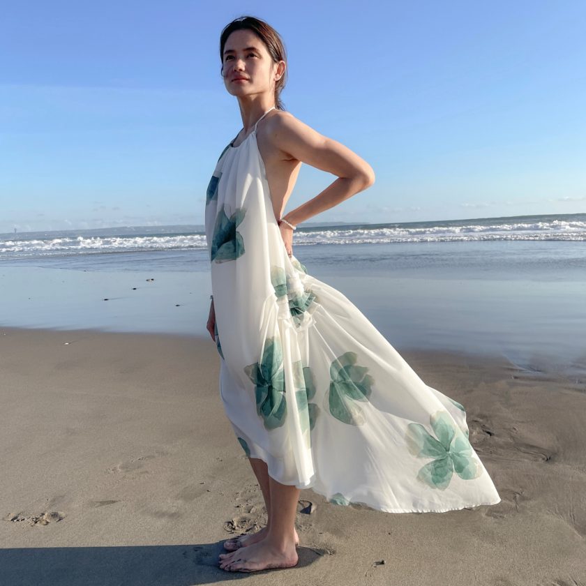 Alix Floral Gathered Dress - Image 3