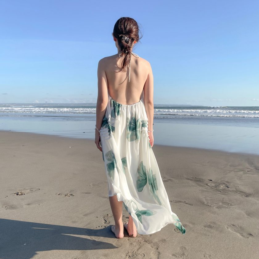 Alix Floral Gathered Dress - Image 2