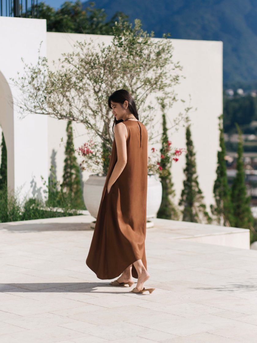 Coco Brown Long Dress - Image 3