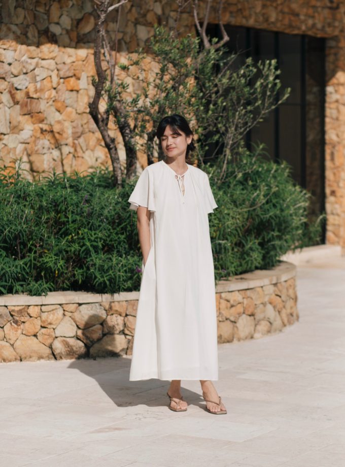 Posse Cream Long Dress