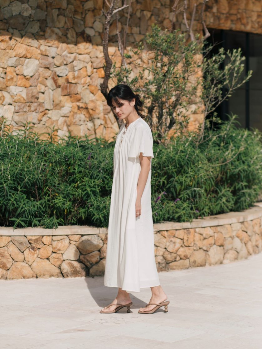 Posse Cream Long Dress - Image 2